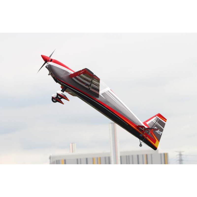 Acrobático - Piloto RC - Slick 84 - (aprox 2,13 m) - Rojo, Gris, Blanco