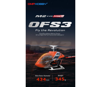 Helicóptero OMP Hobby M2 EVO MK2 - Blanco - BNF