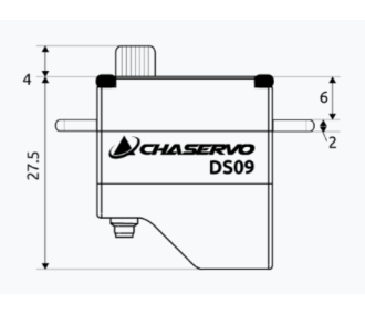 Digitales Servo DS09 Chaservo MICRO (9 mm 9 kg)