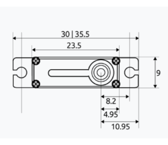 DS09 Chaservo MICRO digital servo (9 mm 9 kg)