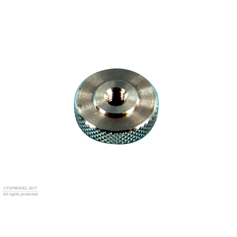 ECROU ALUMINIUM PLAT MOLETTE M2 4pcs