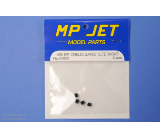 VITE 6 SLEEVE HEADLESS M3x3 mm 4 pz.