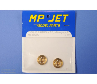 PULSANTE IN OTTONE Ø12, foro Ø2mm 2 pezzi