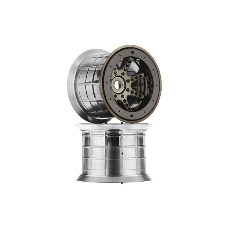 AXIAL AX8046 Oversize Beadlock 8-Spoke Black Chrome (2)