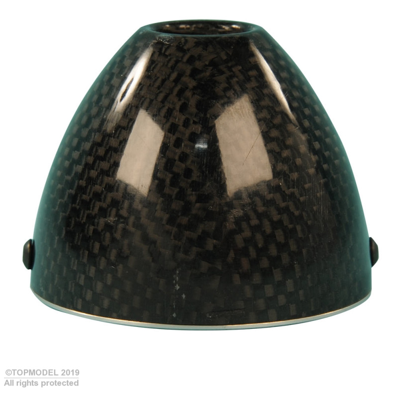 CONE CARBONE Ø60mm TURBO AVEC FLASQUE ALU