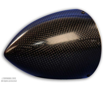 CONO DE CARBONO Ø125mm CON BRIDA DE ALUMINIO