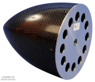 CONE CARBONE Ø125mm AVEC FLASQUE ALU