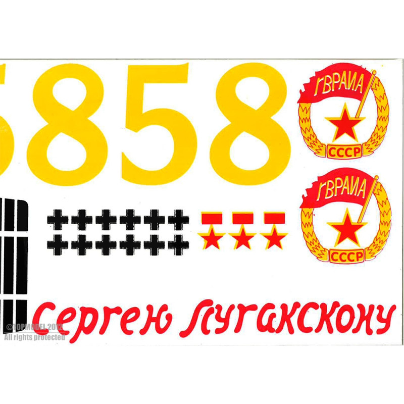 YAK-9 AUFKLEBER