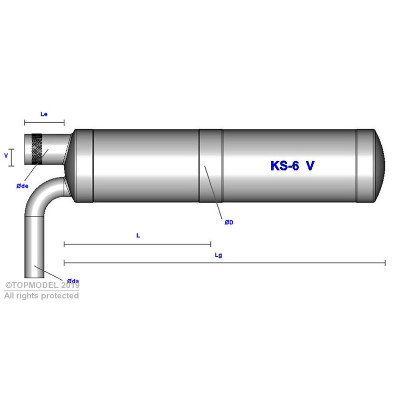 SILENCIOUS ALUMINUM FRONT OUTPUT UP TO 75cc