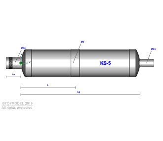 ALU SILENCERS RIGHT OUTPUT UP TO 26cc