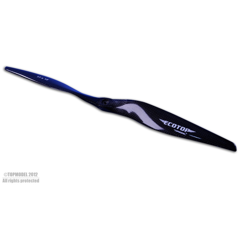 HELICE ELECTRIQUE CARBONE BIPALE ECOTOP 17x12