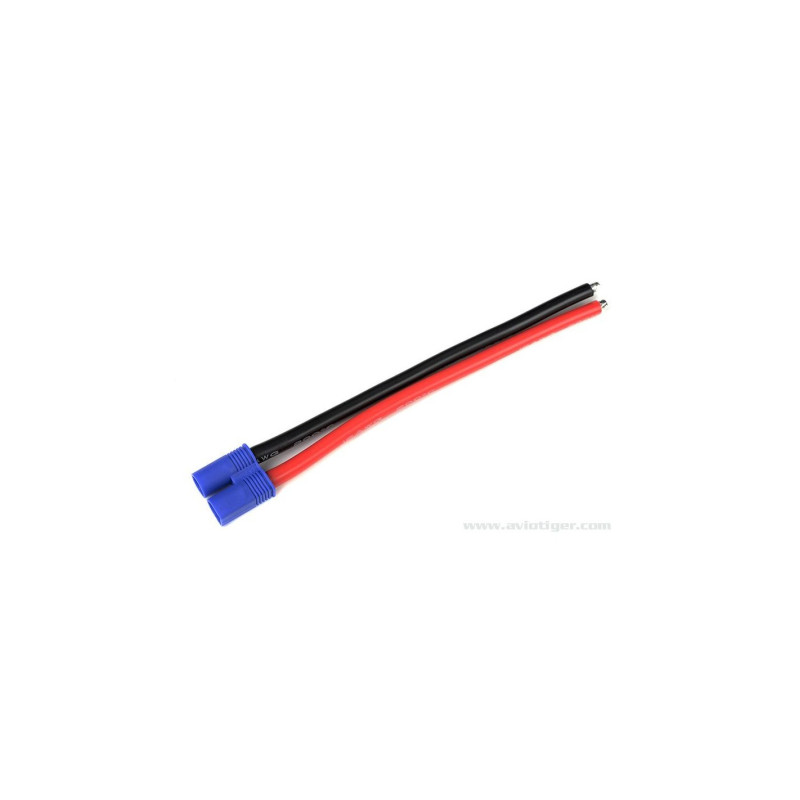 GForce GF-1077-002 Connecteur Avec Câble Ec-3 Contacts Or Femelle 12Awg Silicone Câble 12Cm 1pc