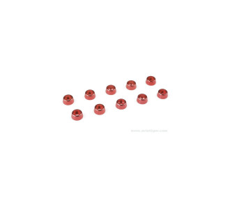 WASHER M2.5 SCREW CONI ALU RED