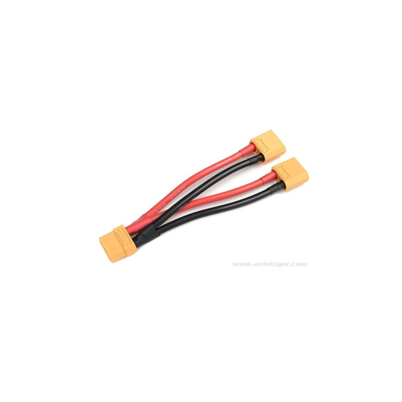 Câble Power V parallèle XT-90 10Awg Silicone Câble 12Cm 1 pc