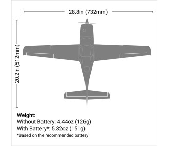 UMX Cirrus SR22T BNF Basic mit AS3X und SAFE Select