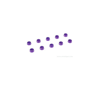 M2 RONDELLA IN ALLUMINIO VIOLA PER VITE CONICA