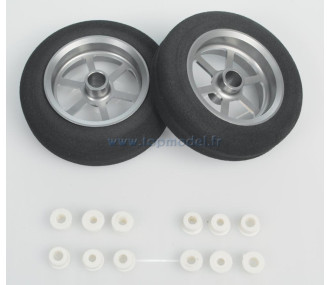 NF CAST WHEEL Ø30mm ALUMINUM FRAME Pair