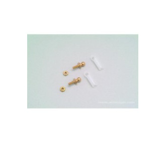 Large clevises and ball joints for 2mm threaded ends