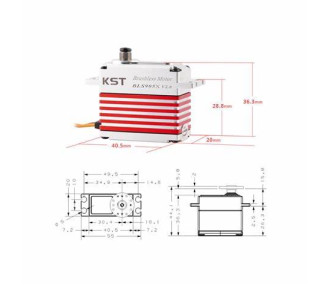 servo KST BLS905X Brushless HV Digital 8kg/cm 0.035sec