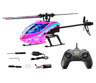 6-axis gyro helicopter flybarless E130 RTF Pink