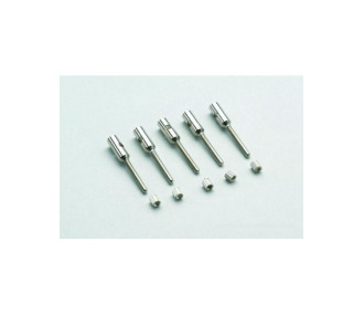 Alu M2.5 end cap for carbon tube dia. 3 mm (S5)