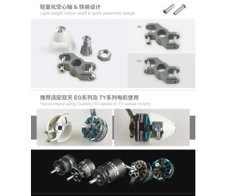 DUALSKY Typ Z Konus ø 38mm Motorwelle 4,0mm für Faltpropeller FPS_38Z.4