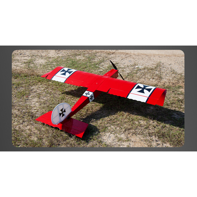OMPHOBBY Fun Stick Balsa rouge avion 1.65m PNP