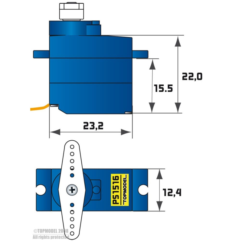 Servo Topmodel PICO 1516