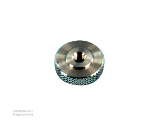 Dado piatto in alluminio M3 4 pz.