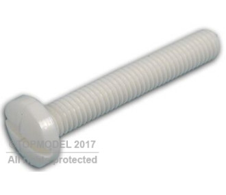 NYLONSCHRAUBE M5x50 TC GESCHLITZT 10St.