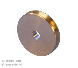 BRASS PULLEY Ø2.5, bore Ø1mm 2pcs