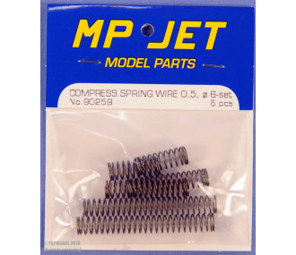 SET WIRE COMPRESSION SPRINGS Ø0.5mm 6pcs