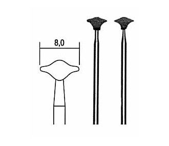 Proxxon Pointes de meules carb sicilium , 2pièces