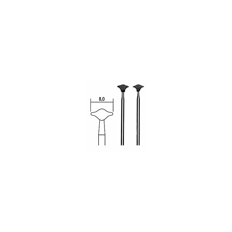 Proxxon Pointes de meules carb sicilium , 2pièces