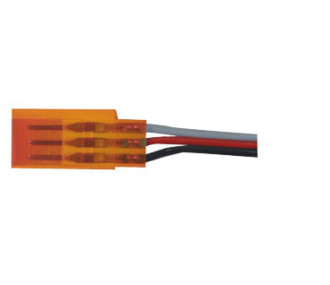FRAUENKONNEKTOR ORANGE FUTABA mit 30cm Draht 0,30mm2