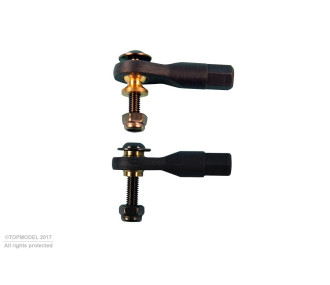 CHAPE A ROTULE, Ø6,2, M3/3 6pcs+6pcs