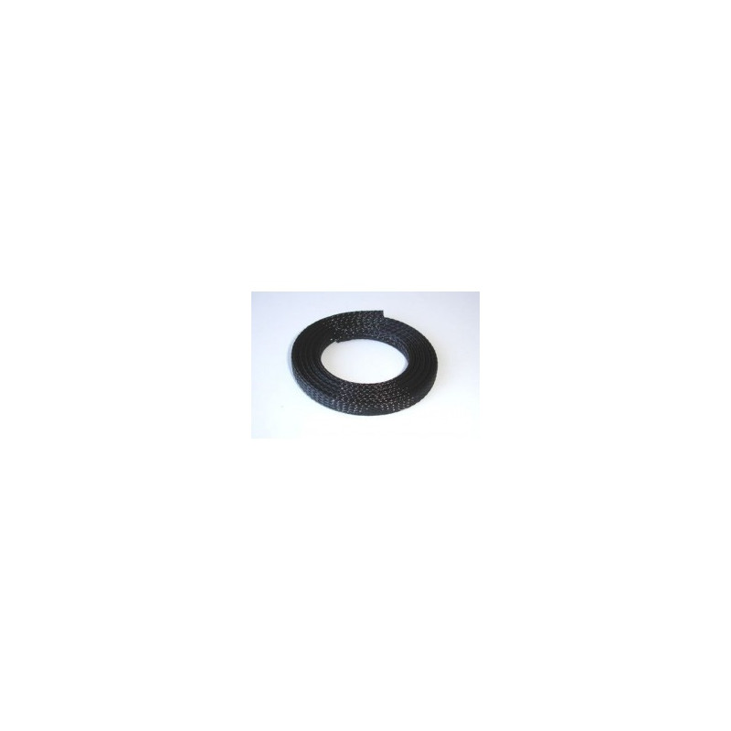 Tuyau tressé D=3mm, noir, L=1m