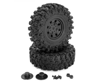 Roues complètes noires crawler CLASS1 « CLIMBER » 106/36 (1paire)