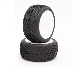 Neumáticos TZO G-ONE Buggy 1/10 traseros montados/pegados SOFT (par)