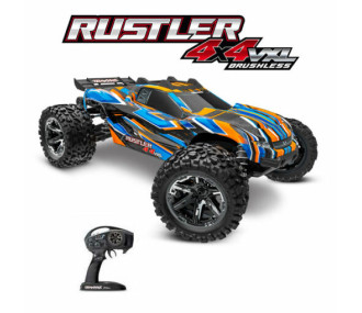 Traxxas Rustler 4x4 HD VXL 3S Clipless TSM RTR 67376-4
