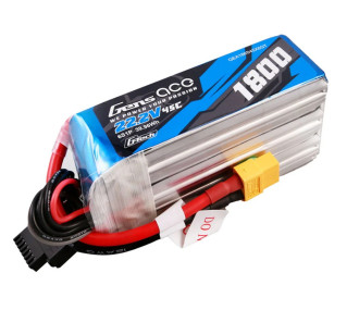 Batterie Gens Ace lipo 6S 22.2V 1800mAh 45C prise xt60 G-TECH