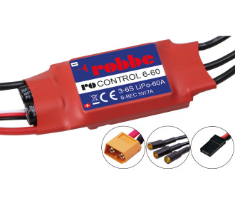 Controleur Brushless Robbe RO-Control6 60A 2-6S BEC 5V/5A
