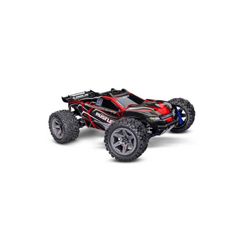 RUSTLER 4X4 BRUSHLESS 2S + HD PARTS RED
