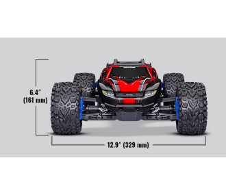 RUSTLER 4X4 BRUSHLESS 2S + HD PARTS RED