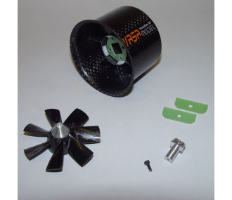 TURBINE CARBON 55 MM AXE 2.3MM