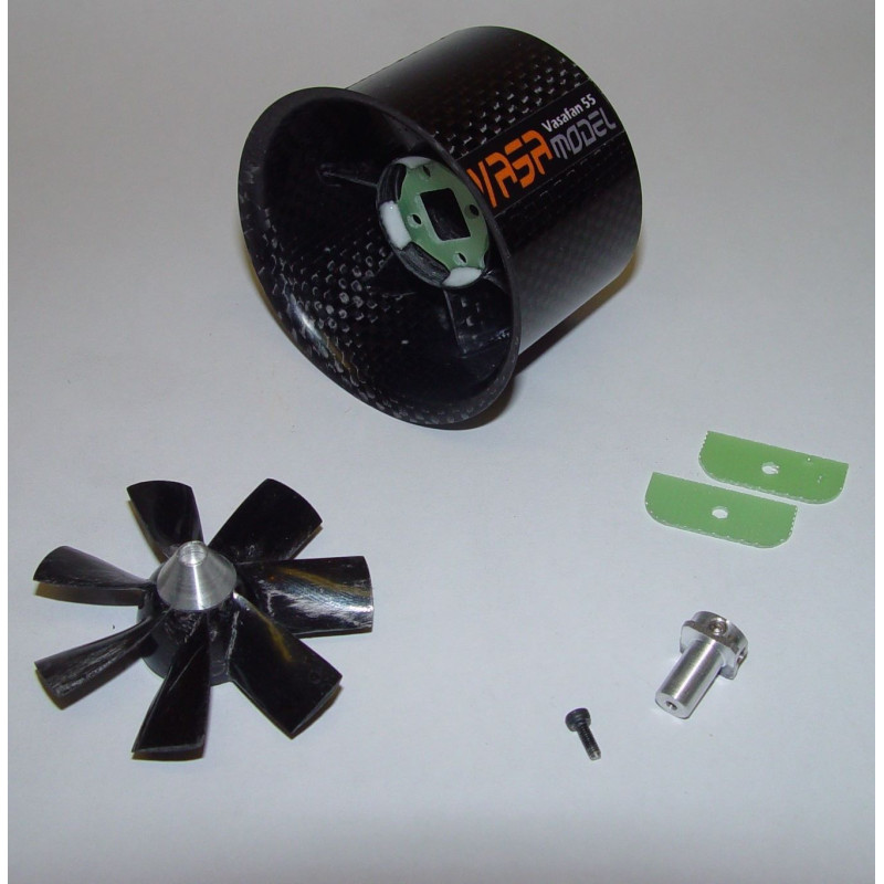 TURBINE CARBON 55 MM ACHSE 2.3MM