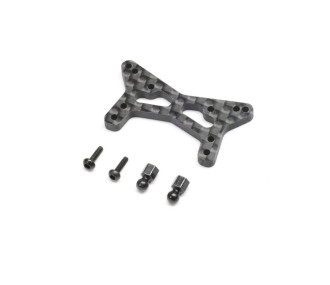 Soporte amortiguador delantero de carbono: Micro-B LOSI