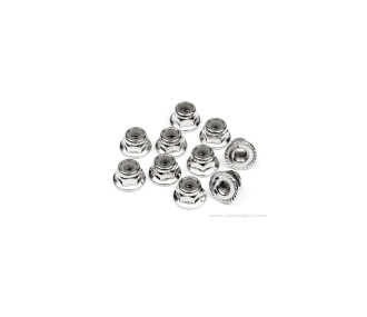 NYLSTOP-SCHULTERMUTTER SILBER M4