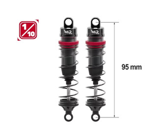 Shock absorbers 1/10 95mm BIG BORE 13mm +kit 3 springs (H/M/S)