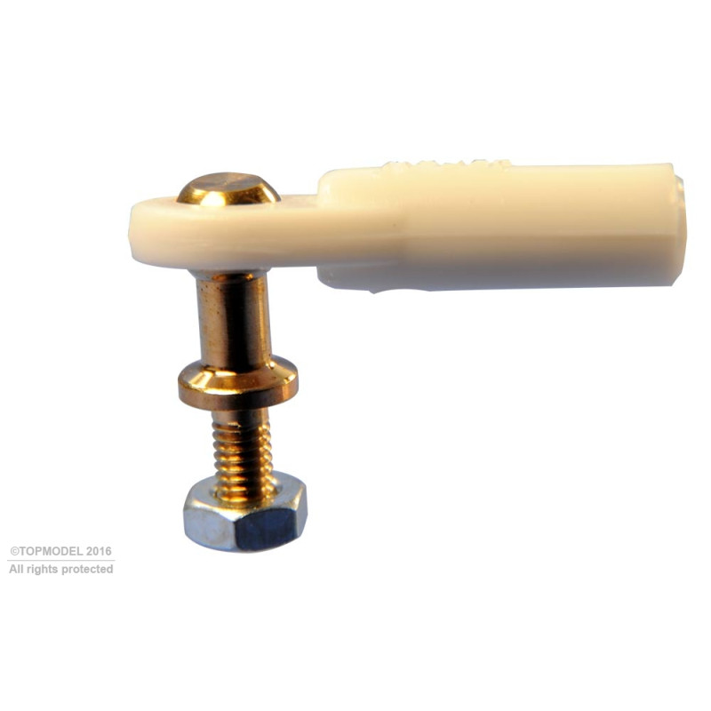 CHAPE A ROTULE V1, Ø5, M2,5/M2,5 LONGUE 2pcs